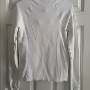 Athleta White Flurry Seamless Hoodie